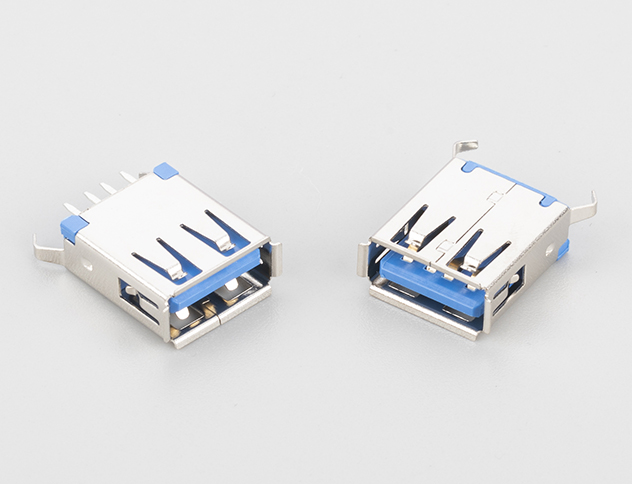 USB AF 180° DIP H=15.5